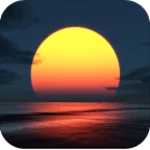 sunset wallpaper android application logo